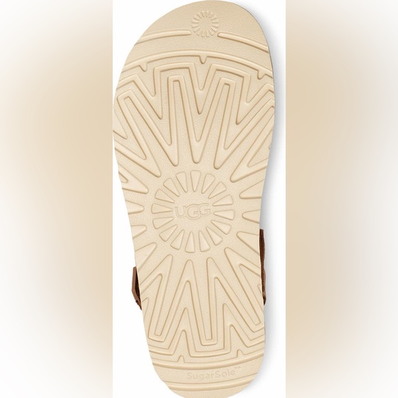 UGG Goldenstar Clog Womens 12 Chestnut Platform Shoes Warm Casual Clogs NWOB - Picture 4 of 13